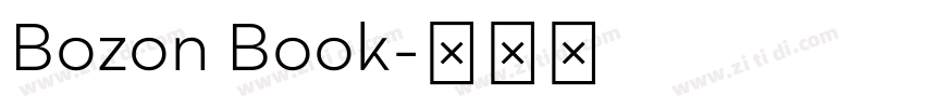 Bozon Book字体转换